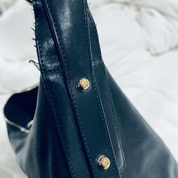 GUCCI Black Leather Medium Horsebit Hobo Shoulder Bag - Picture 9 of 14